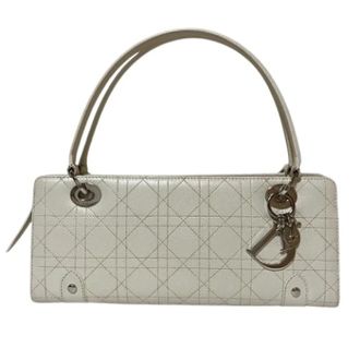 Dior Pre-owned Lady Dior Leren Handtas - Dames - Pre-owned - Wit - Maat: ONE Size Leer