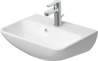 Duravit Duravit Du Lavamanos Me By Starck 450 Mm Con Rebosadero, Con Bancada Para Grifer&iacute;a, 1 Orificio Para Grifo, Blanco, Durashield, 071945aa00