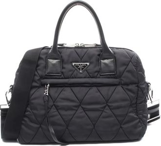 Prada Bomber quilted handbag - Black