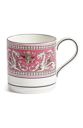 Wedgwood Florentine Bone China Mug in Fuchsia at Nordstrom