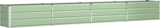 vidaXL Jardinera Verde Pastel 385 X 50 X 45 Cm Acero Galvanizado Vidaxl