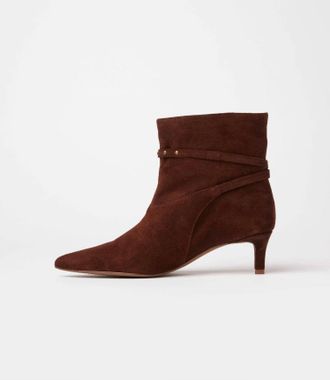 Seychelles Womens Milan Ankle Booties In Chocolate