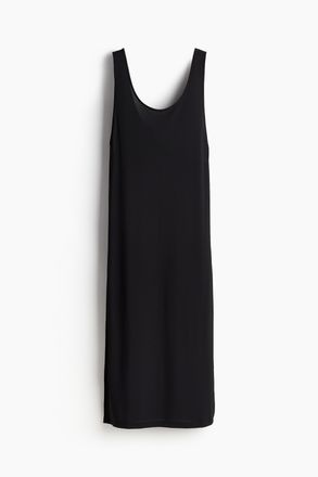 H&M Strandkleid mit U-Ausschnitt - Schwarz