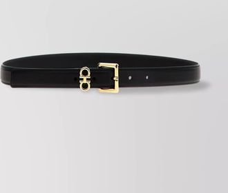 Ferragamo leather double-buckle belt