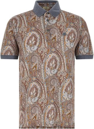 Etro Multi Color Paisley Polo