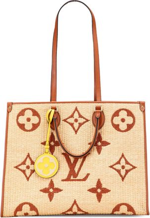 Louis Vuitton 2021 Monogram Giant Raffia OnTheGo GM satchel - Brown