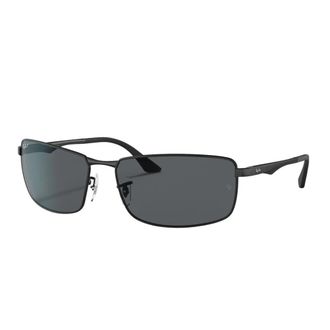 Ray-Ban Vierkante zonnebril - unisex - Zonnebrillen - Zwart - 61 MM - Leer - Accessoires