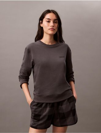 Calvin Klein Womens Modern Cotton Holiday Sleep Shorts - Grey - XS