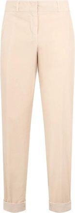 PESERICO Slim-fit Broeken - Dames - Slim Fit Broeken - Roze - M - Katoen - Broeken