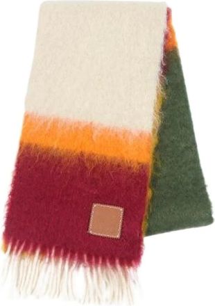 Loewe Pre-owned Scarves, female, Multicolor, Size: ONE SIZE Pre-owned Canvas Scarf