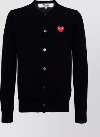 Comme Des Gar&ccedil;ons ribbed wool cardigan long sleeves