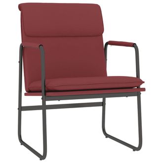 vidaXL Sill&oacute;n De Relax Cuero Sint&eacute;tico Rojo Tinto 55x64x80 Cm Vidaxl