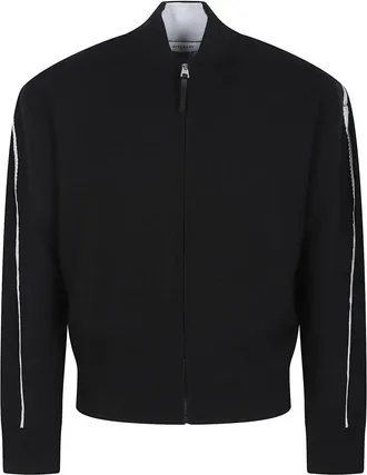 Givenchy Truien & Vesten, Heren, Zwart, M, Wol, Couture Seam Ritssluiting Trui