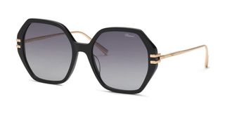 Chopard SCH370M 0BLK Mens Sunglasses Black Size 57