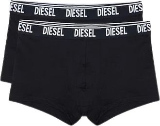 Diesel Mens Diesel UMBX-Shawn Boxer Shorts Black Two Pack - Size: 35/34/32
