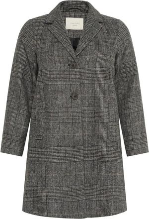 Kaffe Curve Donna, Cappotti, Grigio, 6Xl, new