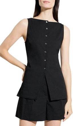 Theory Sleeveless Longline Top in Black at Nordstrom, Size X-Large