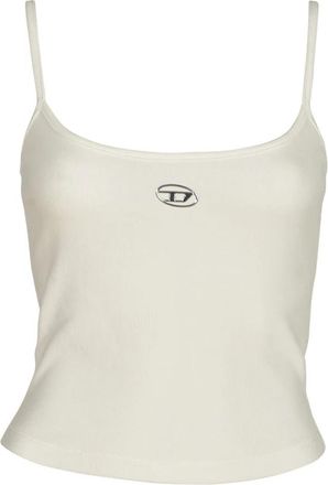 Diesel Top - Dames - Tops zonder mouwen - Wit - L - Denim - Tops