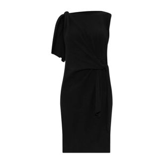 Moschino Wollen jurk - Dames - Korte kleedjes - Zwart - S - Wol - Kleedjes