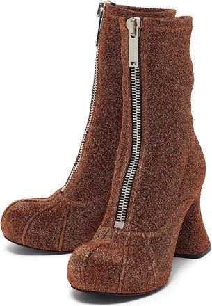 Stella McCartney Stivaletti con zip 100mm - Marrone