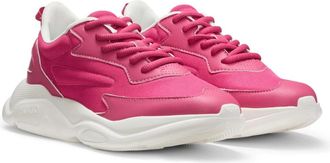 HUGO BOSS Schoenen, Dames, Roze, 37 EU, Leer, Leon Runn Sneakers