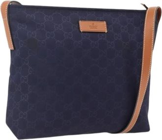 Gucci Pre-owned Cross Body Bags, female, Blue, Size: ONE SIZE Pre-owned Vintage Shoulder Bag
