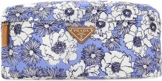 Prada Blue Re-Nylon Printed Crossbody Bag