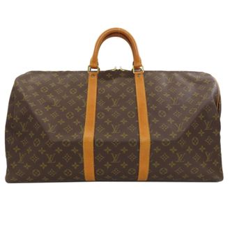 Louis Vuitton Brown Monogram Canvas Boston Bag (Pre-Owned)