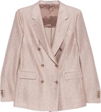 Tagliatore Parigi Blazer - Dames - Blazers - Roze - L - Katoen - Jassen