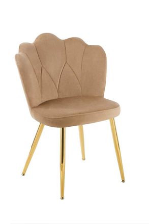 Regalos Miguel Sillas Comedor - Silla Olyra Golden Terciopelo - Champ&aacute;n