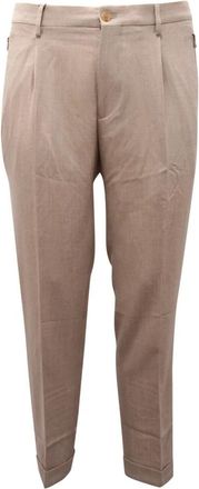 Etro Wollen Broek - Heren - Chinos - Beige - XL - Wol - Broeken
