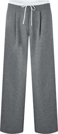 Jack Wills Chinos met wijde pijpen voor dames (Grijze Mergel)