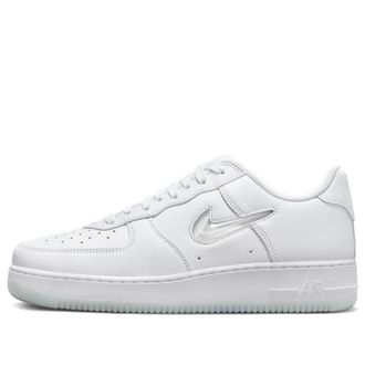 Nike Air Force 1 Low 07 Retro Color of the Month Jewel Swoosh Triple White FN5924-100