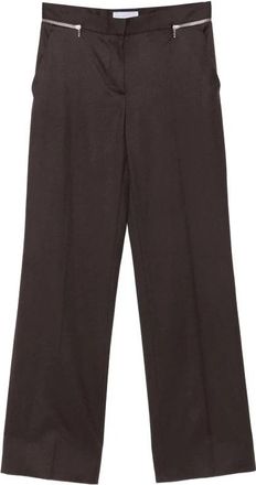 Stella McCartney Straight Broeken - Dames - Straight fit broeken - Bruin - XS - Wol - Broeken