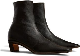 Khaite Nevada Square Toe Bootie in Black at Nordstrom, Size 10.5Us