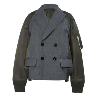 sacai Dames, Jassen, Veelkleurig, Maat: S