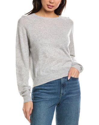 Brodie Star Dust Sleeve Crewneck Cashmere Sweater