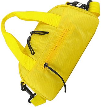 Generic Large Capacity Unisex Crossbody Workout Bag Practical Water Resistant Nylon Carryall For Sports Office Commute, Yellow