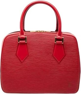 Louis Vuitton Pre-owned Sablons - Dames - Vintage Handtas - Rood - ONE Size - Leer - Vintage