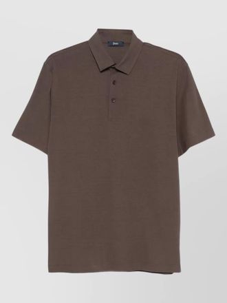 Herno mens shirt polo collar short sleeves