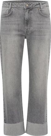 MY ESSENTIAL WARDROBE Straight Jeans - Dames - Regular Fit Jeans - Grijs - W29 L28 - Jeans