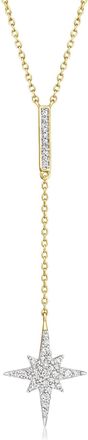 Ross-Simons Diamond North Star Y-Necklace in 18kt Gold Over Sterling