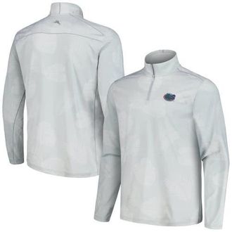 Tommy Bahama Mens Tommy Bahama Gray Florida Gators Delray Frond IslandZone Half-Zip Jacket at Nordstrom, Size Xxx-Large