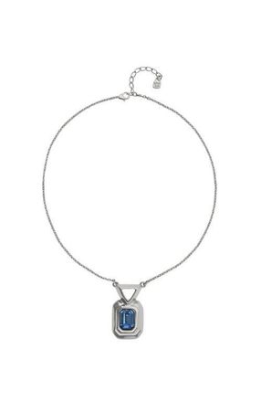 UNOde50 Silver-tone Pendant Necklace with Blue Crystal at Nordstrom