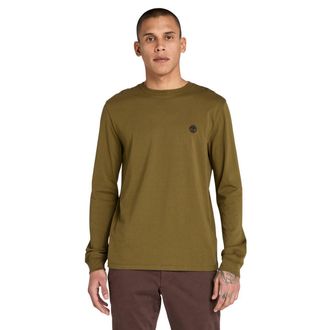 Timberland Langarmshirt TIMBERLAND DUNSTAN RIVER Long Sleeve Tee, Herren, Gr. XXL, gr&uuml;n (schwarz olive), Jersey, Obermaterial: 100% Baumwolle, Rundhals, Shirts L