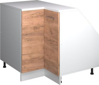 Vicco Armario Para Techo Inclinado Armario De Esquina Rion, Roble Dorado, 75.6 X 81.6 Cm Con 1 Puerta, Carcasa Del Armario 60 Cm De Profundidad, Vicco