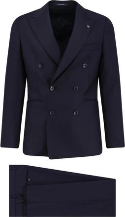 Tagliatore Super 110s Virgin Wool Suit - Heren - Business pakken - Blauw - XL - Wol - Kostuums