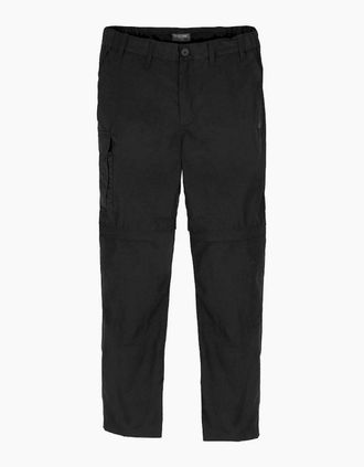 Craghoppers Mens Craghoppers Mens Expert Kiwi Convertible Tailored Trousers - Black - Size: 30