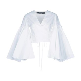 Jacquemus Blouses, female, White, Size: XS Le Cache-Coeur Paysan