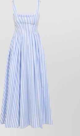 Sportmax filato striped cotton sleeveless midi dress